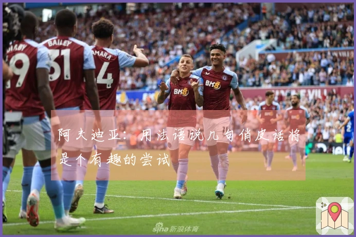 阿夫迪亚：用法语说几句俏皮话将是个有趣的尝试